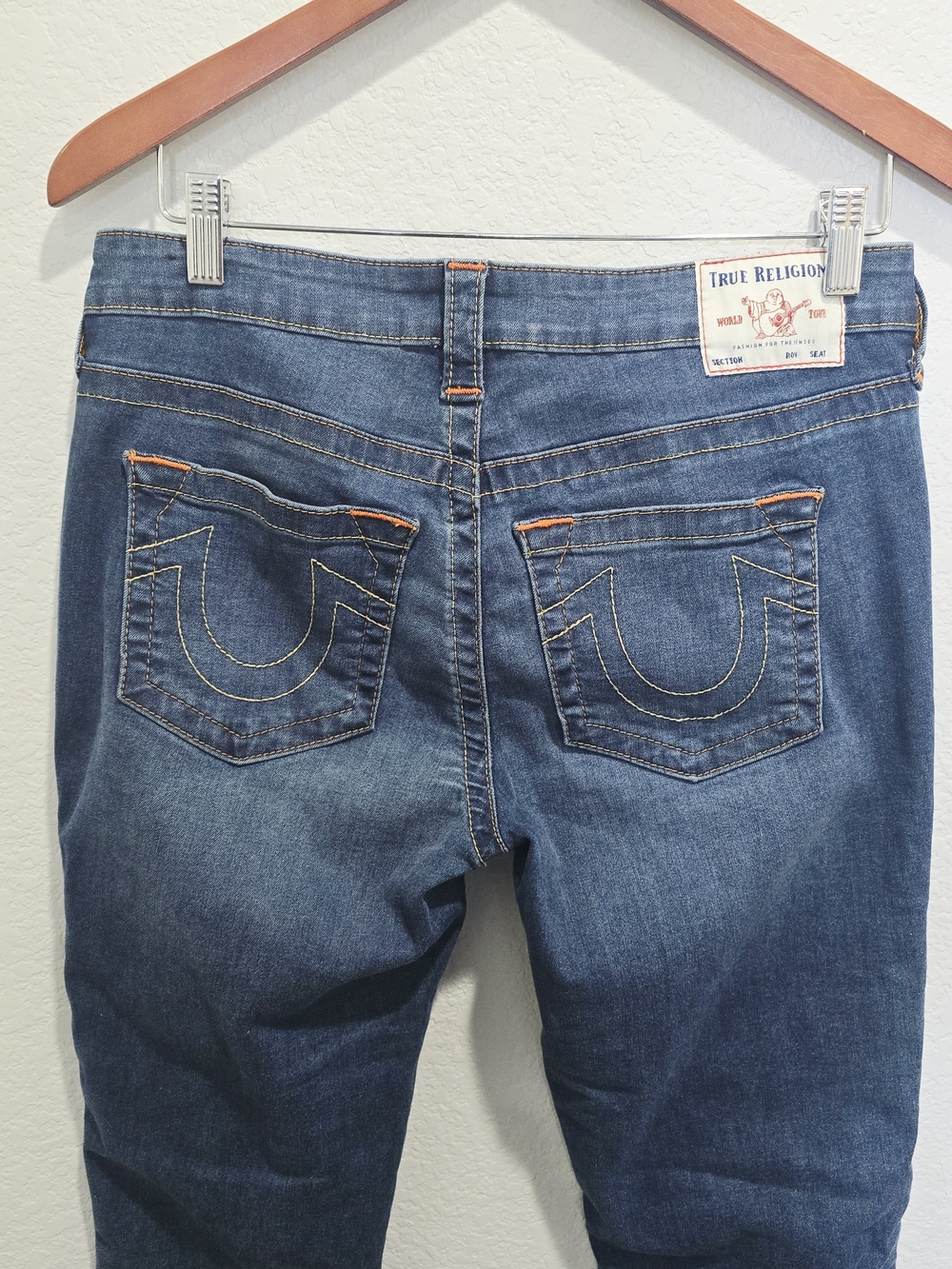 True Religion Stella Low Rise Skinny Jeans Women's Size 32 Blue Stretch Denim